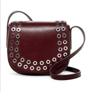 FRYE CASSIDY SADDLE CROSSBODY BAG~WINE COLOR~NWOT
